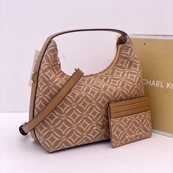 Michael Kors Ember Small Messenger Shoulder Crossbody Bag and Card Holder Set - Picture 1 of 14